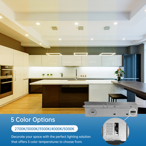 <span class=keywords><strong>Spot</strong></span> COB 12W 1440 lumens, 4 pouces, rond carré, 5CCT, sans cadre, orientable, encastré, avec garantie de 5 ans - Product Image 5