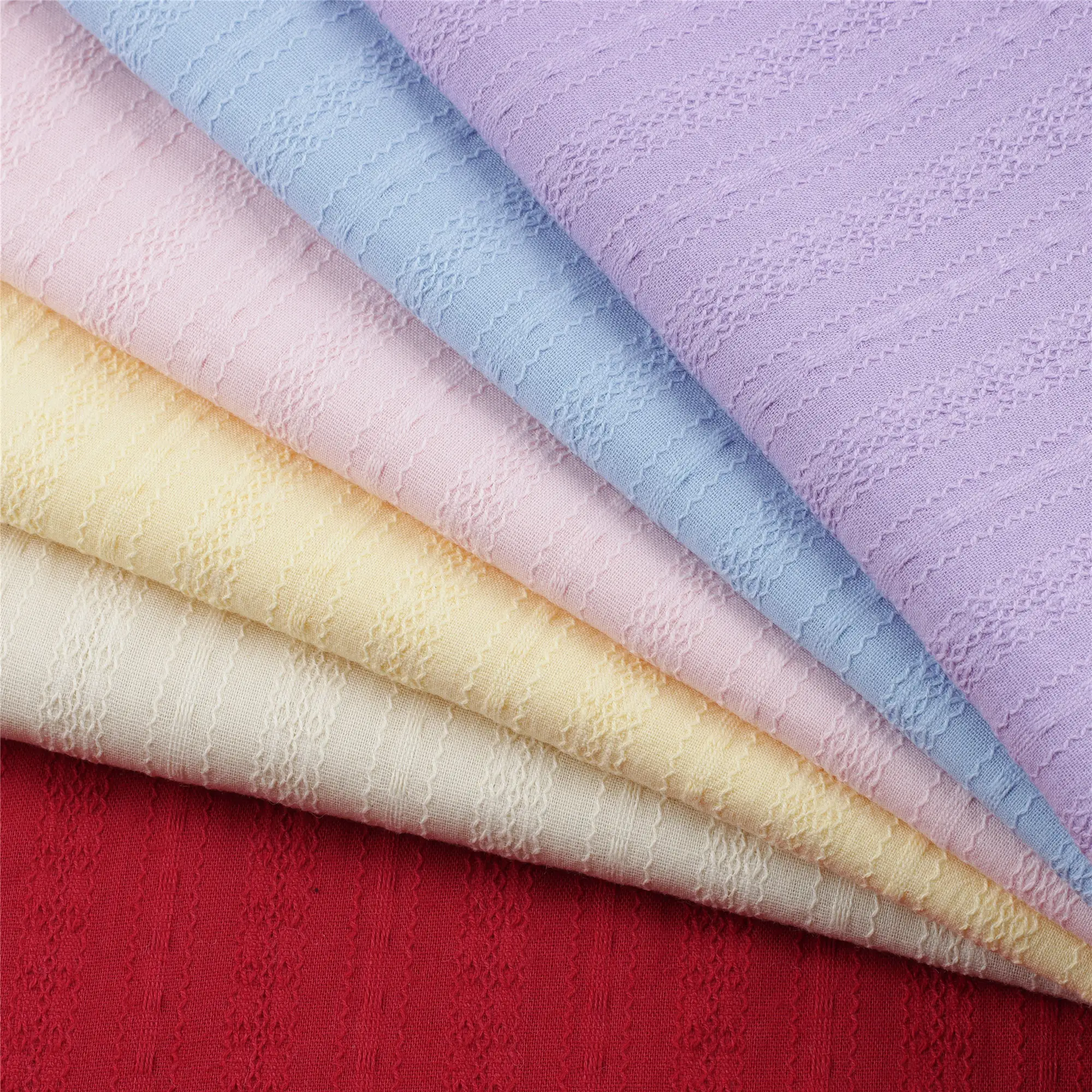 Tela tejida de algodón con impresión Leno orgánica personalizada al por mayor 100% tela Jacquard de algodón para Material de tela