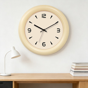 Warm Modern Simple Nordic Design Plastic Quartz <b>Battery</b> Powered Wall <b>Clock</b> for Living Room Home Decor - Product Image 3