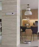 Carrelage en pierre flexible MCM mince et pliable, imperméable, texture naturelle perforée pour piliers courbes, salle de bain, cuisine, hall d'hôtel, mur