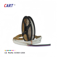 Lampu Strip LED COB RGBW Fleksibel DC24V 12mm 784Leds/m, Warna Putih Hangat Merah Biru, Pencahayaan Linear Tira untuk Ruangan Bar UL, Promo CART Hot Sale