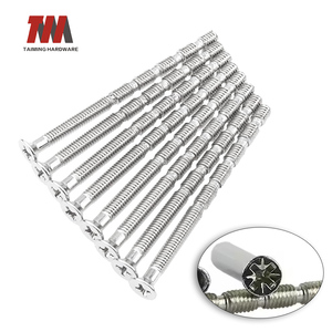 สกรูไม้ไผ่ไท<span class=keywords><strong>มิ</strong></span>ง ขนาดเมตริก M4 x 45 สกรูและอุปกรณ์ยึด ข้อต่อเชื่อมต่อสำหรับมือจับประตู ลูกบิด สกรูแบบยาว - Product Image 4