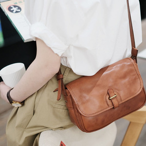 Nouveau Sac Bandoulière Rétro en Cuir Véritable pour Femme, Style Printemps 2026, Petit Sac Carré Texturé pour le Quotidien - Product Image 2
