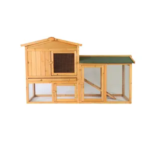Two-story Wholesale Rabbit Hutches Bunny Cage Indoor Outdoor Guinea Pig Cage