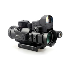 กล้องเล็งจุดแดงขนาดเล็ก BANGBANG รุ่นล่าสุด Prismatic 4x32 และกล้องเล็งกันน้ำสำหรับล่าสัตว์ 4 เท่า พร้อมไฟส่องสว่างสีแดง เขียว น้ำเงิน - Product Image 3