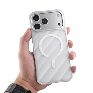 Fundas Magnéticas Transparentes Blancas de TPU y PC para iPhone 17 Pro Max, Acabado Mate, Antigolpes, Sensación de Piel - Product Image 4