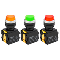 Interrupteurs à bouton-poussoir industriels de qualité supérieure LA22CB-11D 22MM IP67, courant élevé, multicolores R/G/Y/B/W, contrôle fiable à tout moment