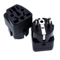 Adaptateur de voyage universel avec impression de logo gratuite, neuf, certifié CE, pour l'Allemagne, la France, l'Islande