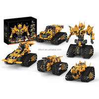 Set de Construcción de Robot RC 5 en 1 de 4 Canales con Control Dual 2.4G y APP