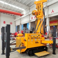 Mini-foreuse sur chenilles de 800 m pour puits d'eau, petite, pour l'exploration - En vente avec composant moteur central fabriqué en Chine