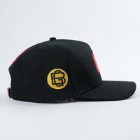 Gorra de Béisbol Personalizada con Color Estructurado, Logotipo Bordado a Mano, 5 Paneles, Visera Curva, Algodón Popelín, Diseño Argyle con Frutas