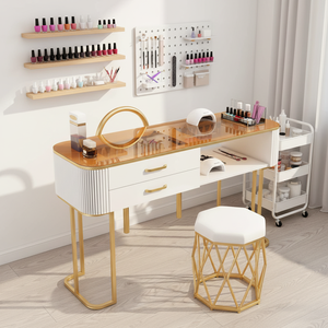<span class=keywords><strong>Table</strong></span> à Ongles Contemporaine en Bois, Convertible en Bureau, Station de Manucure <span class=keywords><strong>DIY</strong></span> pour Usage Domestique – Prix Usine, Vente en Gros - Product Image 2
