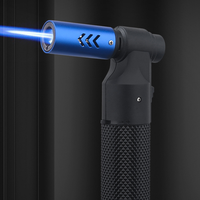 Briquet torche au butane coupe-vent pour cuisine extérieure, rechargeable, pour cigarettes et cigares de luxe, vente en gros