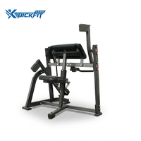 Équipement de musculation professionnel : Machine à curls biceps assis à charge libre, Banc de curls Preacher