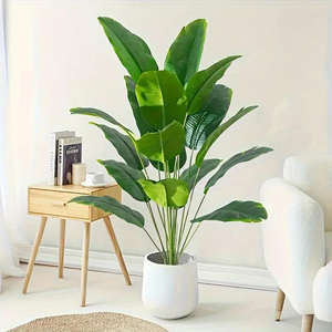 <strong>Best</strong>-Selling Greenery Style Indoor <strong>Artificial</strong> Plants Including UV Certified Palm <strong>Trees</strong> for Home &amp; Hotel Green Decor Green Leafy - Product Image 2