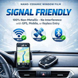 Échantillon Gratuit <span class=keywords><strong>Film</strong></span> Teinté pour Vitres de Voiture Ultra HD Nano Céramique 99% UVR 87% IRR <span class=keywords><strong>Film</strong></span> Solaire Bloquant les Rayons du Soleil pour Vitres de Voiture - Product Image 5