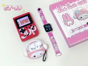 Nuova Uscita: Set Regalo Elettronico 4-in-1 a Tema My Melody (Orologio + Auricolari + Console di Gioco + Custodia per Auricolari) - Product Image 5