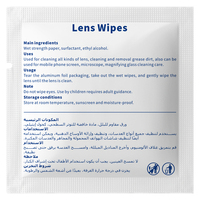 Lingettes nettoyantes individuelles personnalisées avec logo pour écrans mobiles et lentilles de lunettes