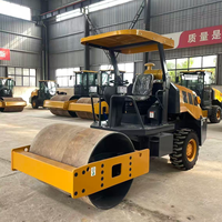 Rouleau compresseur vibrant à tambour unique diesel de 4 tonnes YSW204A avec moteur Changchai, faible coût d'entretien pour le sol, le gravier et l'asphalte