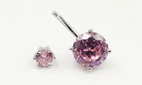 Fabricant en gros de bijoux de piercing corporel : Anneau de nombril en argent sterling S925, style européen, avec zircone en forme de petite goutte d'eau