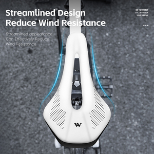 Sillín <span class=keywords><strong>de</strong></span> Bicicleta <span class=keywords><strong>de</strong></span> Carreras WEST BIKING con Guía <span class=keywords><strong>de</strong></span> Aire Hueca, Cómodo, Aerodinámico, Antideslizante, Absorbe Impactos, Repuesto - Product Image 2