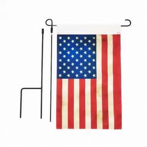 Wholesale United States Festival Patriotic Custom Printing Linen Yard <b>Flag</b> for Garden Party Decoration - Product Image 3