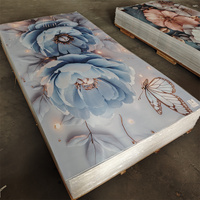Usine de feuilles de marbre PVC, impression 3D personnalisée, feuilles de marbre PVC UV pour murs, en vente
