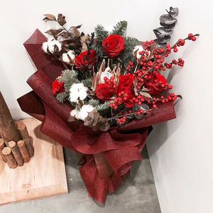 Rouleau de filet en chanvre de 48 cm x 5 m pour emballage floral, vente en gros - Product Image 5