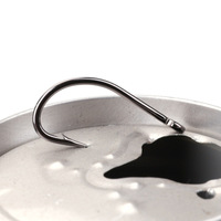 NOUVEAU Lot de 50 hameçons en acier à haute teneur en carbone pour la pêche en eau douce, hameçons pour carpes, brochets et autres poissons, équipement de pêche terminal