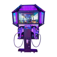 Grand simulateur de tir d'intérieur pour adultes, machine de jeu de tir Ghost SWAT en métal et plastique de 55 pouces, borne d'arcade à monnayeur pour deux joueurs