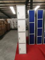 Vente chaude, casier en acier de haute qualité à 4 portes, armoire de rangement en métal avec serrure à clé, meubles de chambre à coucher pour la maison, le bureau ou la salle de sport