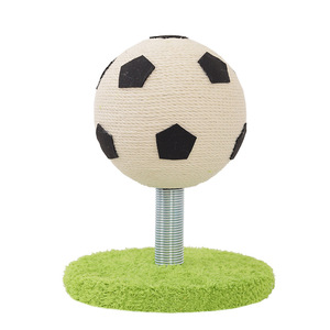 Rascador para Gatos con Forma de Balón de Fútbol, Bola de Sisal Vertical, Juguete Afilador de Garras Resistente a los Arañazos para Gatos - Product Image 3