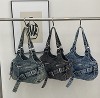 Bolso de Hombro Estilo Vaquero Retro Occidental para Mujer 2026, Bolso Casual y Relajado Estilo Biker y Bandolera Portátil