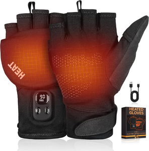 Guantes Calefactables sin Dedos para Hombre y Mujer, Guantes Eléctricos Recargables para Manos Completas y Medias, Guantes Calefactables Eléctricos para Trabajar en Invierno - Product Image 1