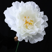 Vente en Gros Pivoine Fleur Artificielle Grande Taille Pivoine Réaliste Rouge Blanc Bleu Rose Fausses Pivoines