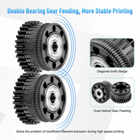 Bagian Printer 3D Creality K2 Plus Extruder Transmission Reduction Gear K2Plus Filament Drive Gears untuk Seri K2