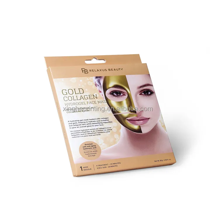 Cosmetic Gift Packaging Shipping Moisturize Disposable Cosmetics Beauty Silk Face Mask Box