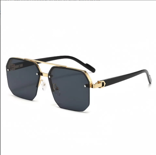 Gold frame black gray