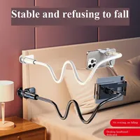 Support universel en plastique pour téléphone portable, flexible et réglable, à clipser pour lit et bureau, support de smartphone