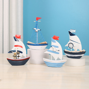 La nueva decoración de <span class=keywords><strong>velero</strong></span> de madera del Mediterráneo, modelo de <span class=keywords><strong>velero</strong></span> creativo, artesanías para decorar <span class=keywords><strong>el</strong></span> océano, accesorios de tiro con viento - Product Image 4