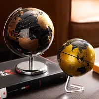 Accesorios de decoración para el hogar, globo de mundo Retro, mapa del mundo de aprendizaje moderno, decoración de escritorio de estudio para niños