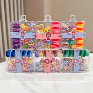 Lazos para el cabello para niños en caja, <span class=keywords><strong>bandas</strong></span> de goma elásticas que no dañan el cabello para el cabello de las niñas, producto al por mayor - Product Image 3