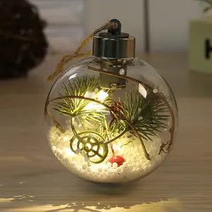 הוביל אור פלסטיק בצורת חג המולד בצורת חג המולד קישוט חג המולד