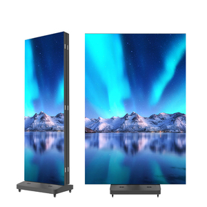 จอแสดงผล LED แบบพกพาพับได้ 3 ตอน สีสันสดใส ขนาด P2.5 ตั้งพื้น ความละเอียด 1920*640 มม. ป้ายโฆษณาดิจิทัล - Product Image 2