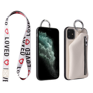 De lujo de cuero de señora y <span class=keywords><strong>La</strong></span> chica Flip Cover <span class=keywords><strong>la</strong></span> cartera de <span class=keywords><strong>la</strong></span> caja del teléfono móvil para iPhone 11 pro Xs max Xr 8 plus - Product Image 3