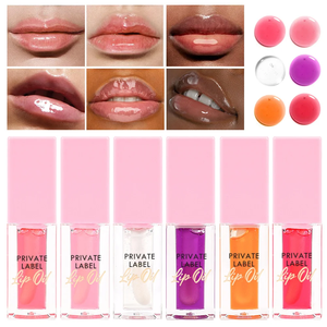 Brillant à lèvres scintillant teinté au <span class=keywords><strong>Ph</strong></span> changeant de couleur en vrac marque privée huile pour les lèvres végétalienne teinte tache glaçure hydratant huile pour les lèvres magique - Product Image 2