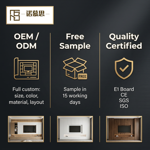Custom Size Solid Wood Modern Luxury TV <strong>Cabinet</strong> <strong>Wall</strong> Mounted TV Stand <strong>Display</strong> <strong>Cabinet</strong> for Living Room Bedroom - Product Image 5