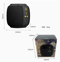 Speaker nirkabel bulat portabel 1200mAh tahan air hemat biaya pabrik dengan RGB