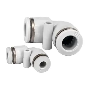 PV Series 90 degree Elbow Hose Connector Quick Air Fitting Plastic Hose Fitting Penumatic Coupler