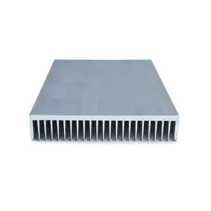 Peredam panas ekstrusi aluminium jalan ringan kustom Radiator elektronik aluminium 230.5*44.5*100mm